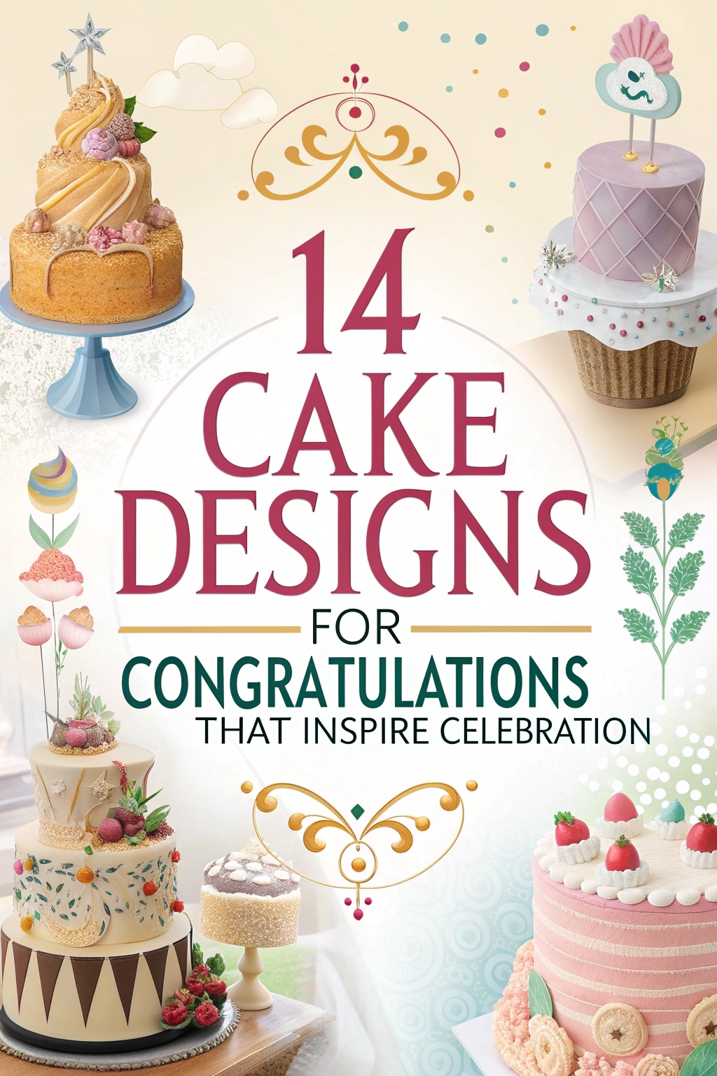 14 Cake Design for Congratulations That Inspire Celebration