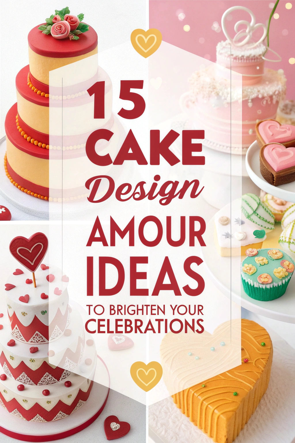 15 Cake Design Amour Ideas to Brighten Your Celebrations