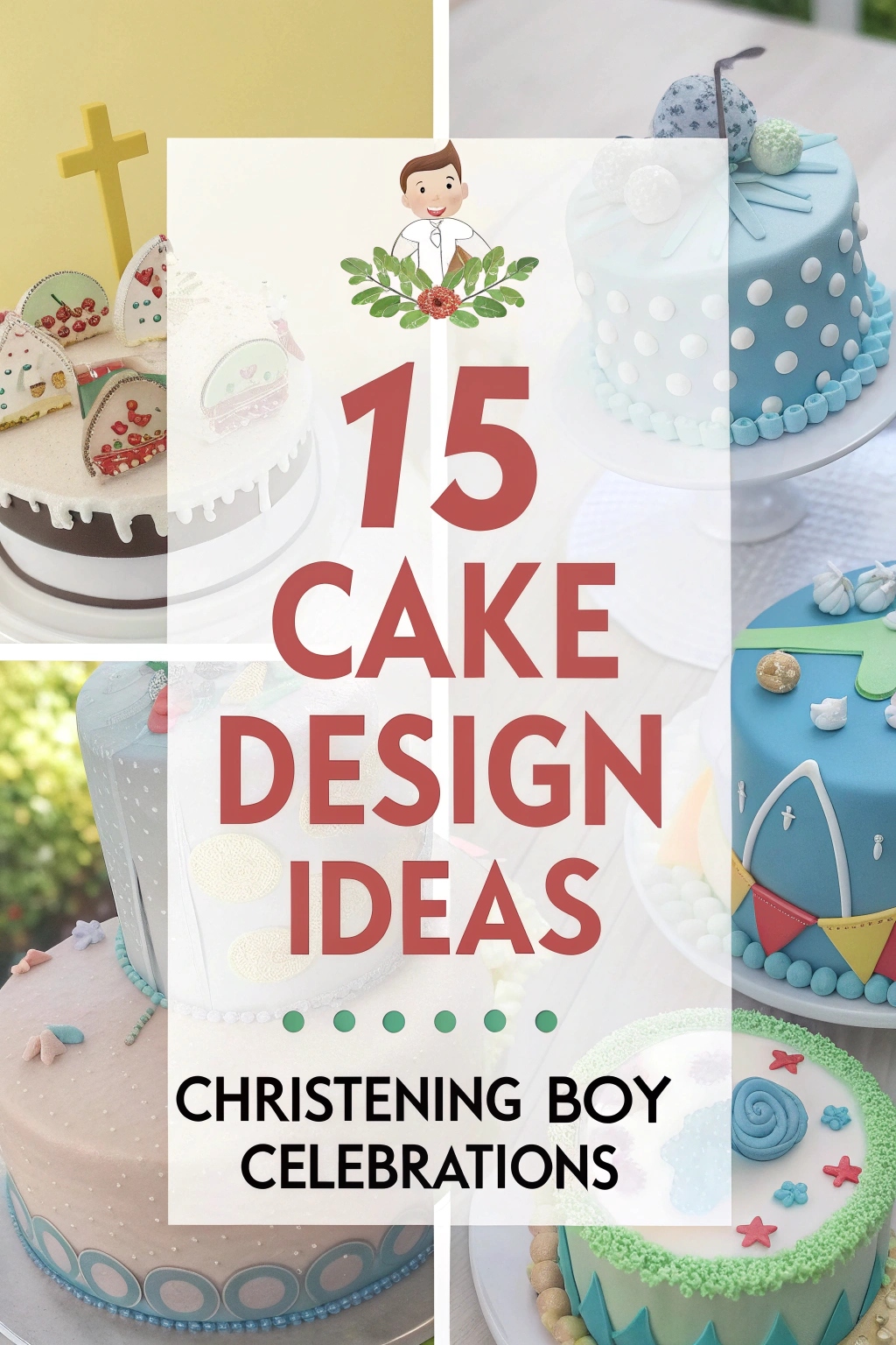 15 Cake Design Ideas for Christening Boy Celebrations