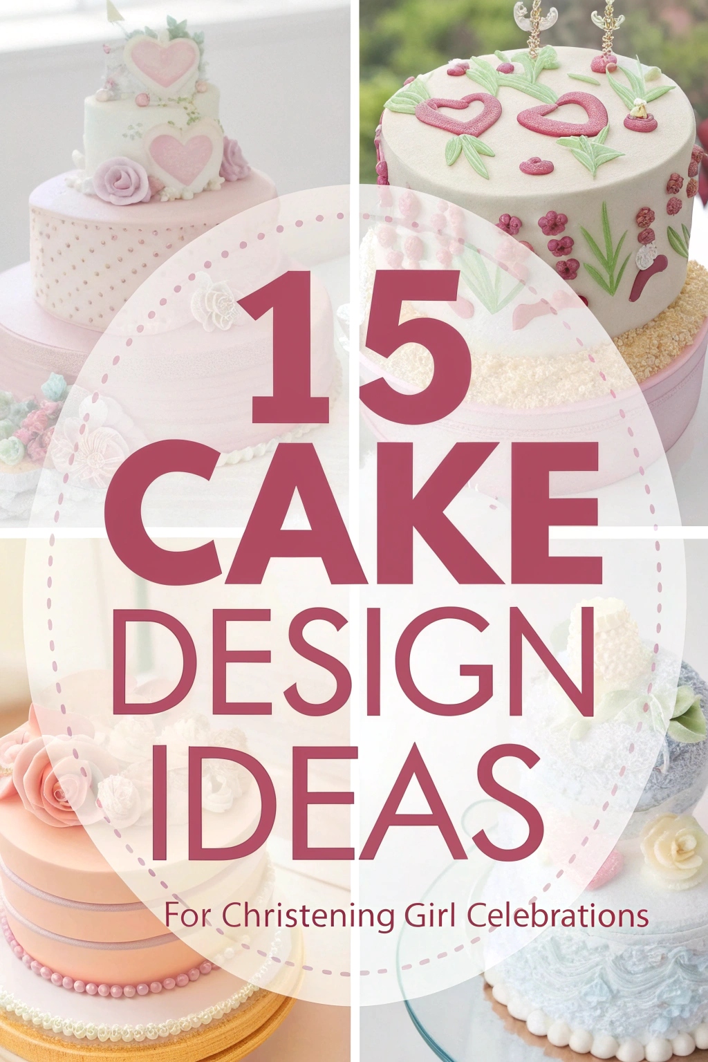 15 Cake Design Ideas for Christening Girl Celebrations