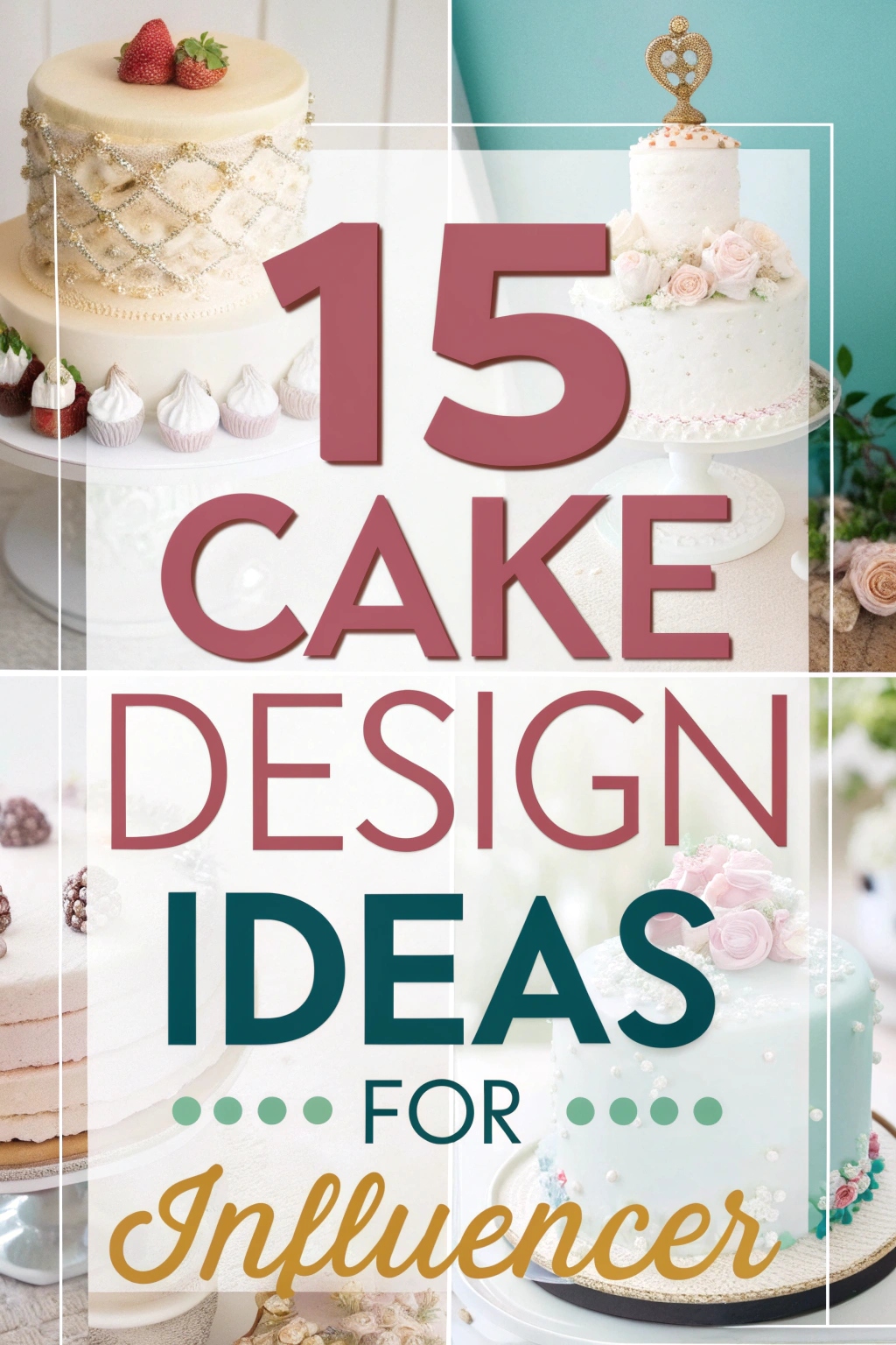 15 Cake Design Ideas for Influencer