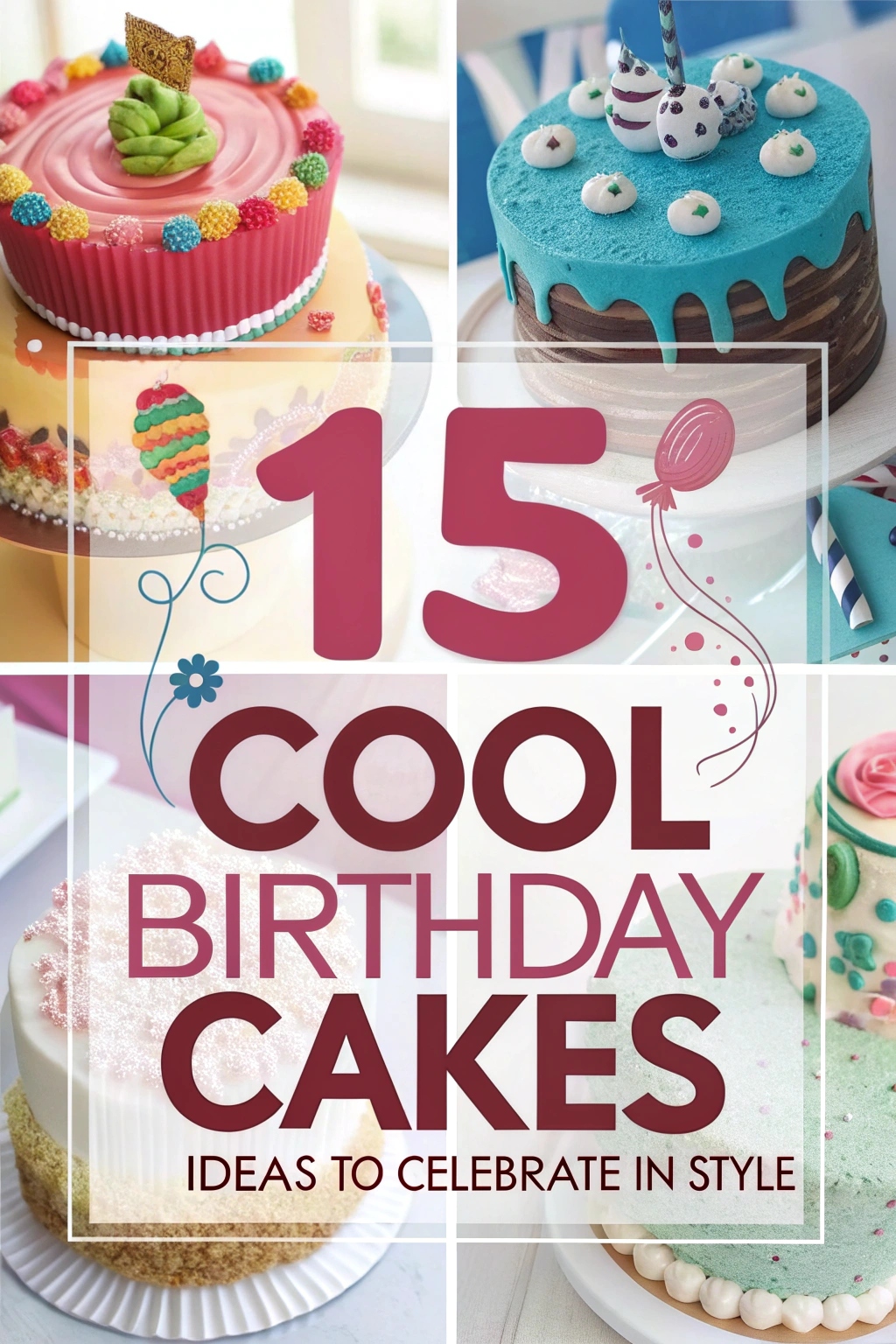 15 Cool Birthday Cakes Ideas to Celebrate in Style
