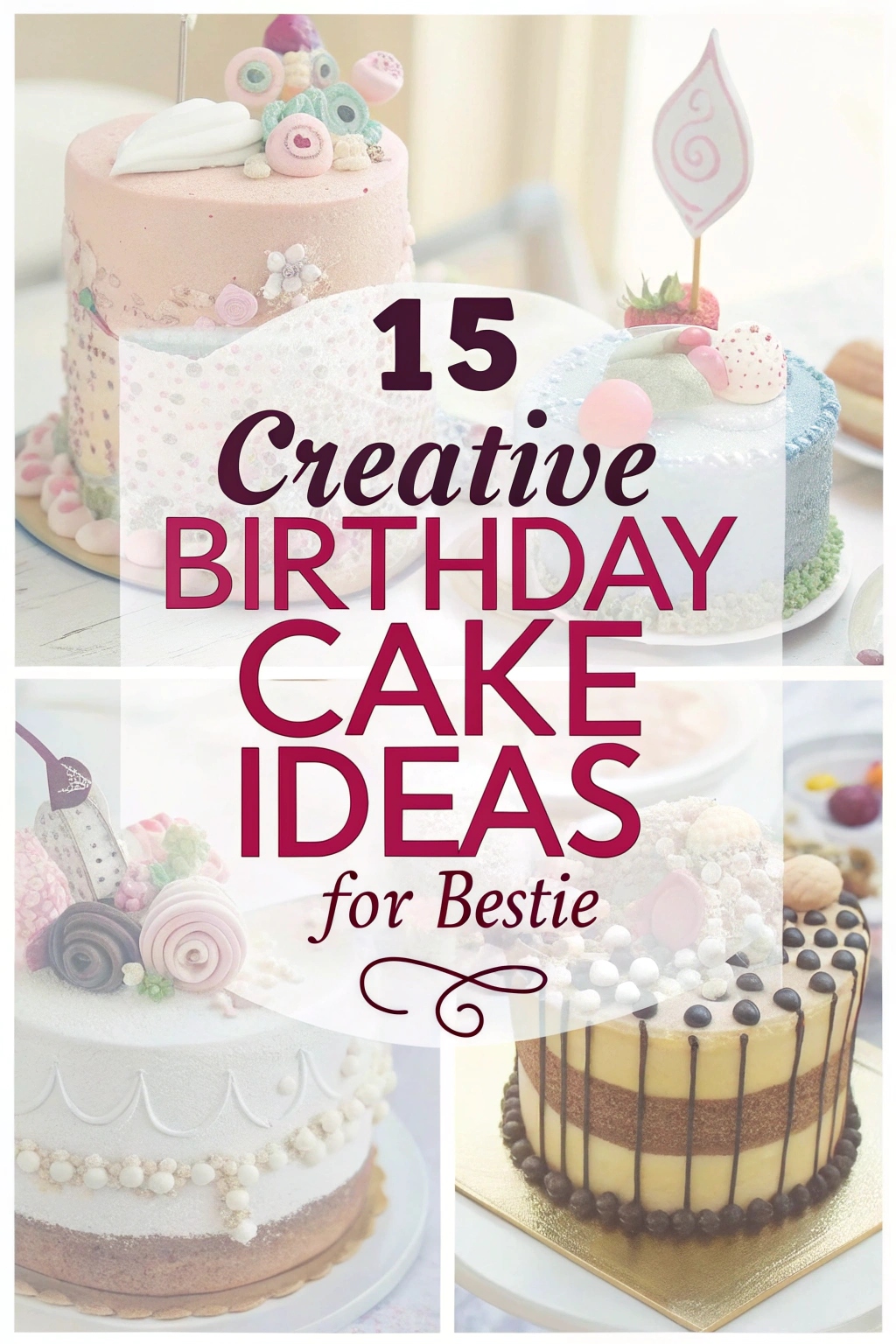 15 Creative Birthday Cake Ideas for Bestie