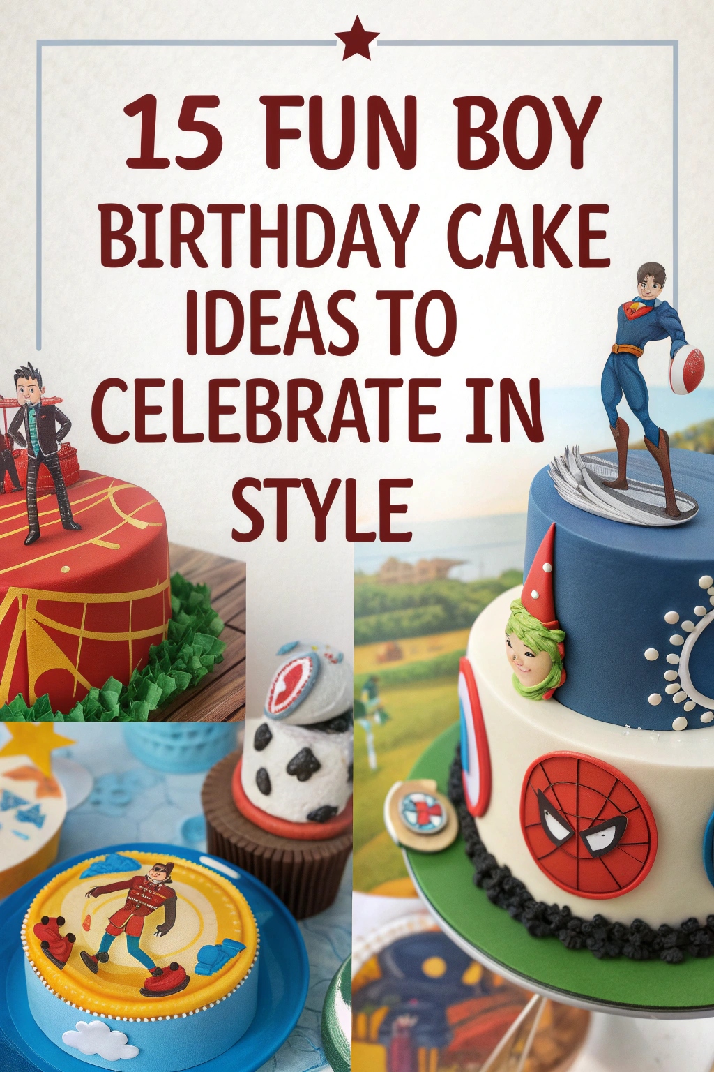 15 Fun Boy Birthday Cake Ideas to Celebrate in Style