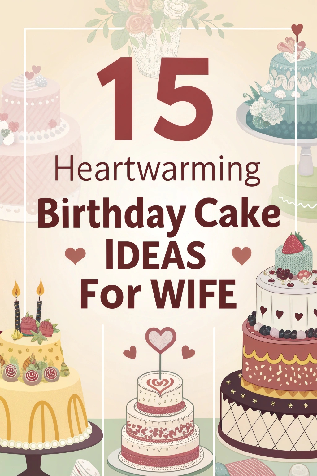 15 Heartwarming Birthday Cake Ideas for Wife