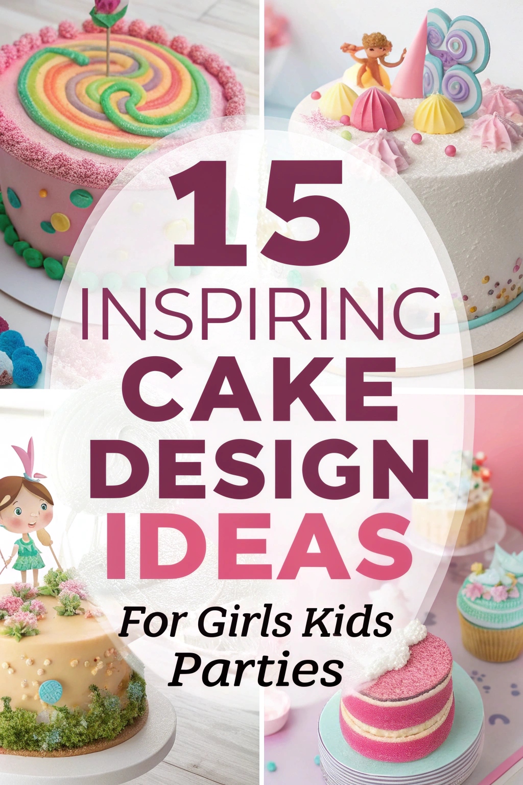 15 Inspiring Cake Design Ideas for Girls Kids Parties