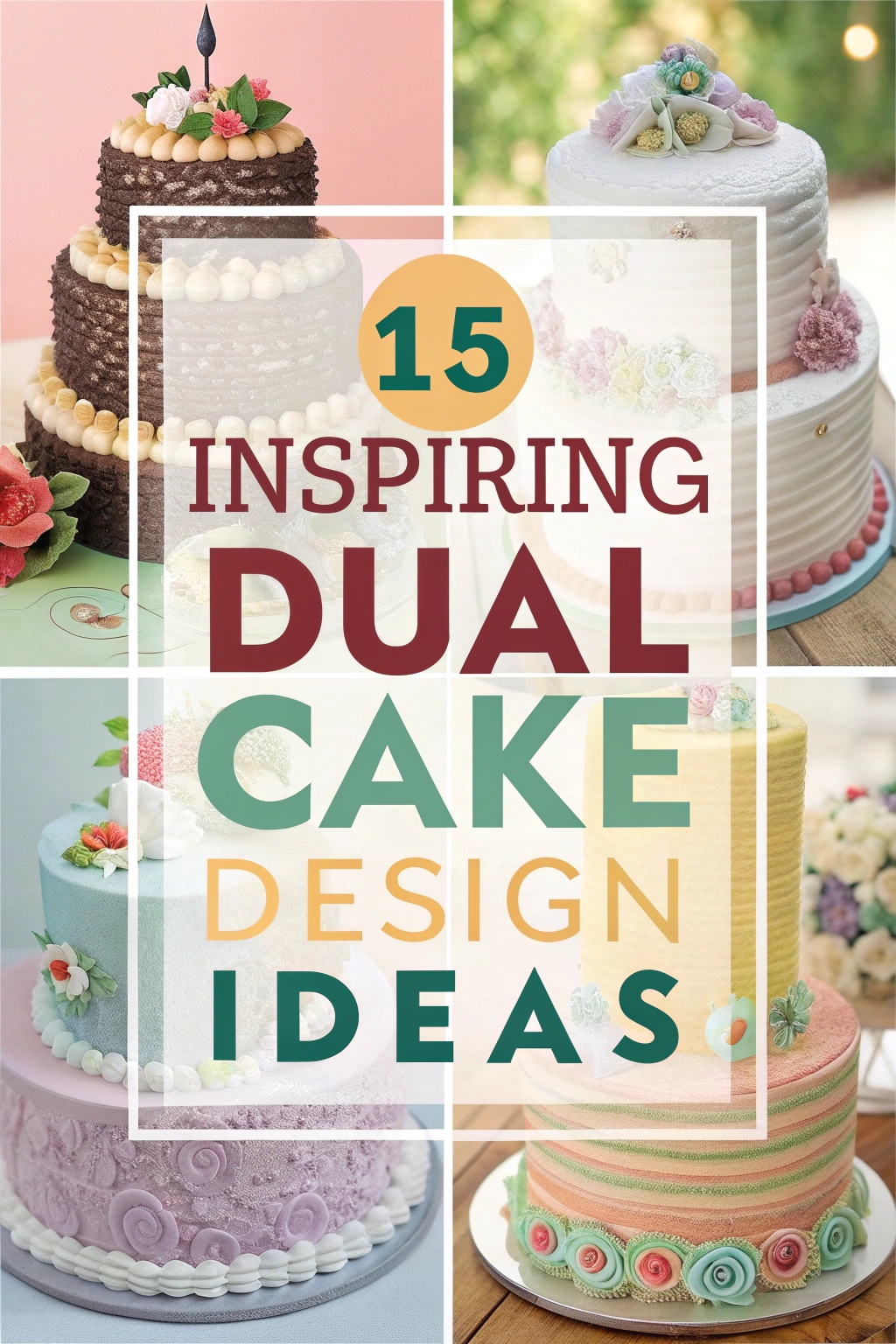 15 Inspiring Dual Cake Design Ideas to Brighten Your Celebration