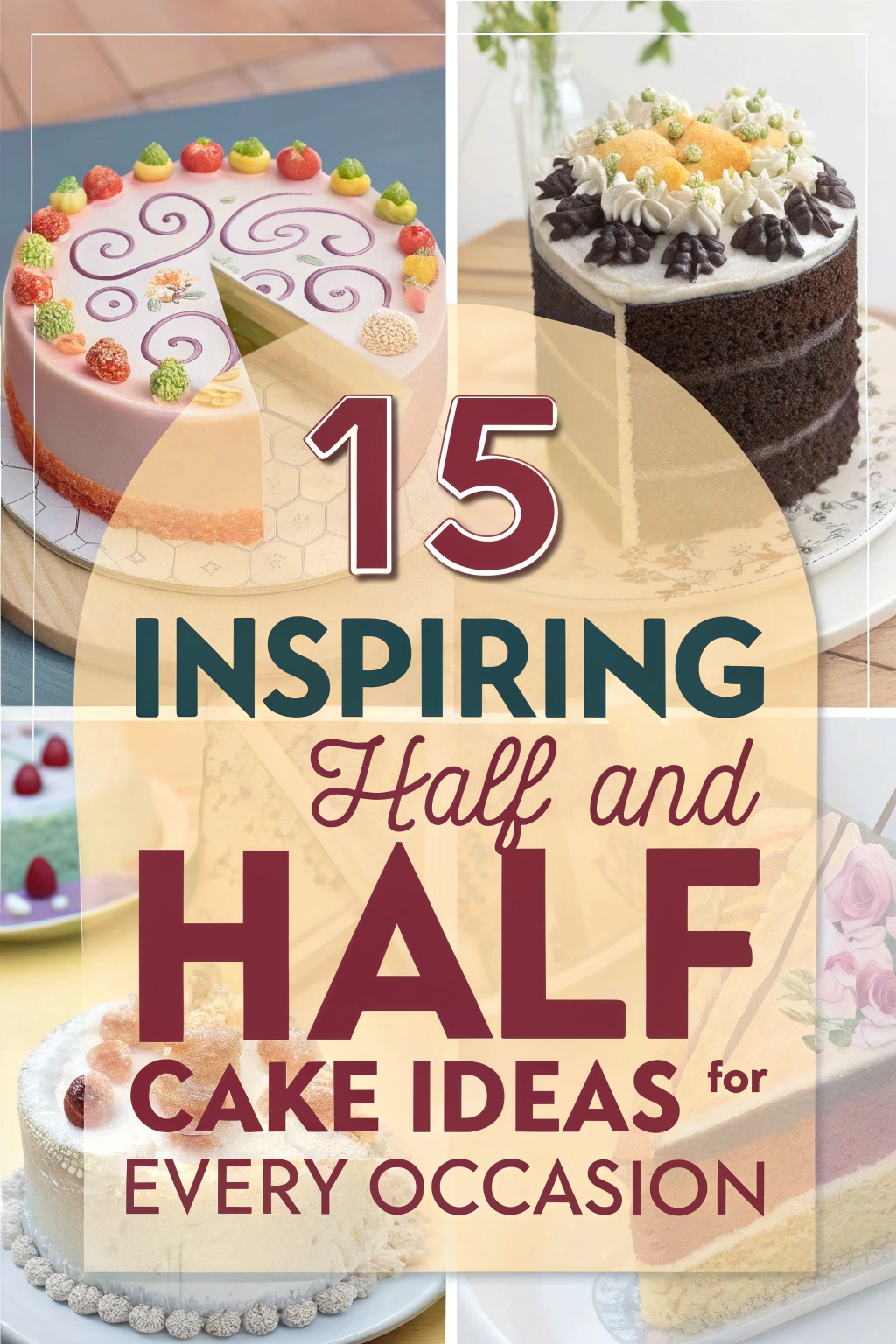 15 Inspiring Half and Half Cake Ideas for Every Occasion