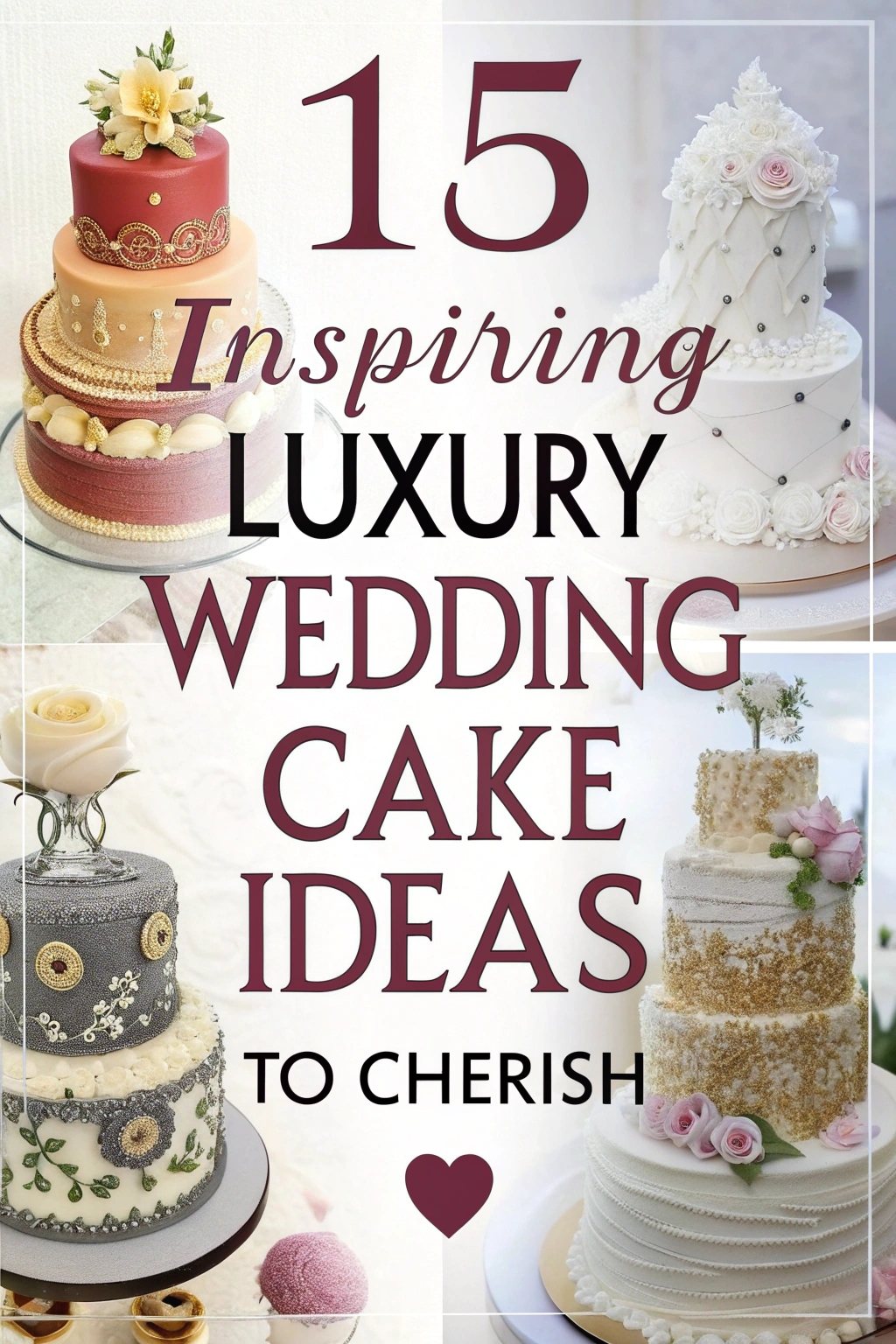 15 Inspiring Luxury Wedding Cake Ideas to Cherish