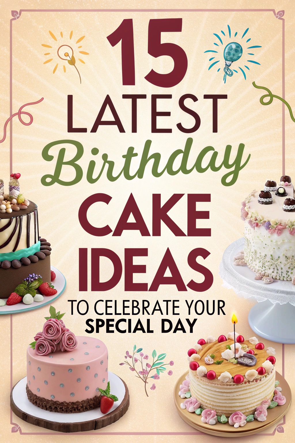 15 Latest Birthday Cake Ideas to Celebrate Your Special Day