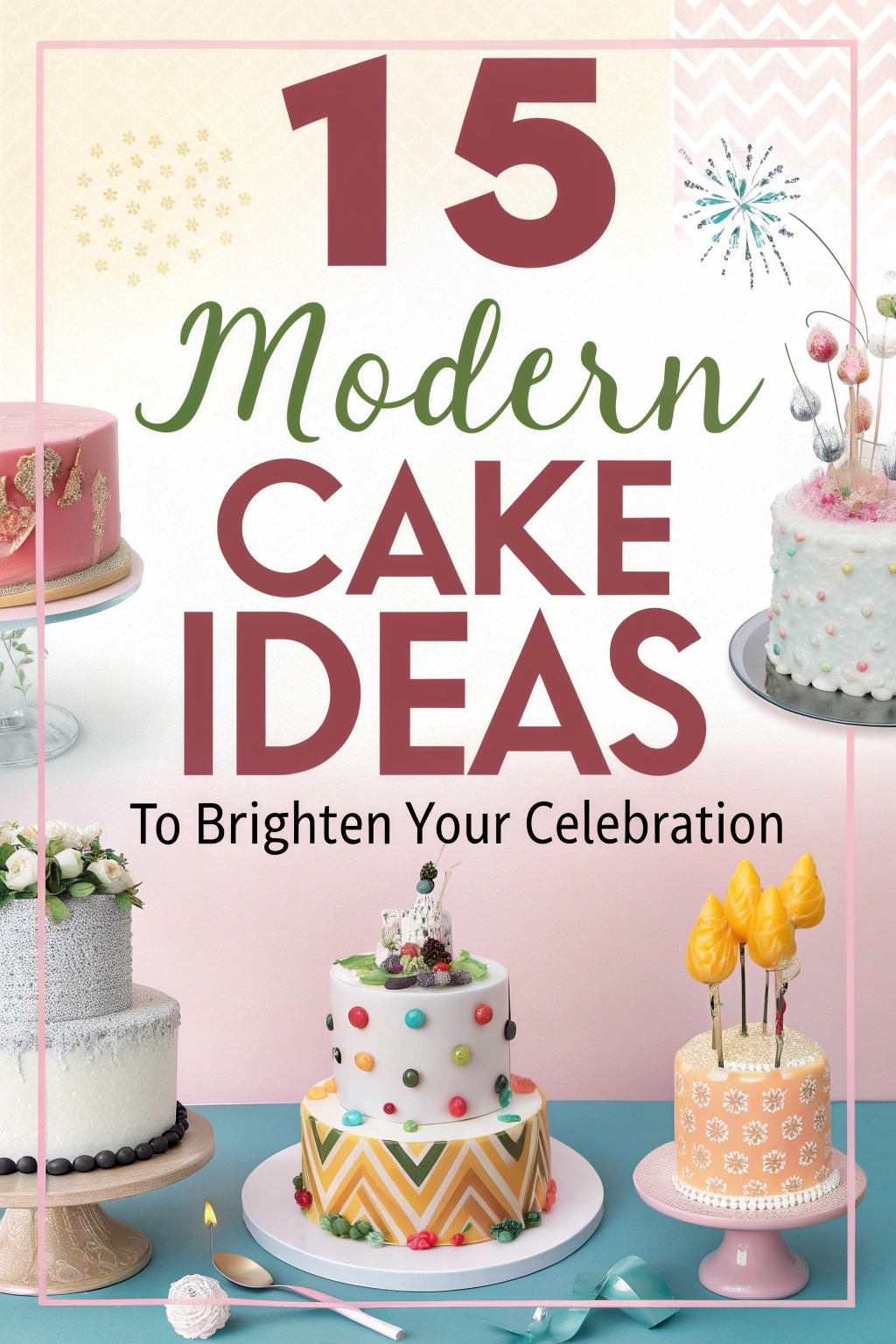 15 Modern Cake Ideas to Brighten Your Celebration