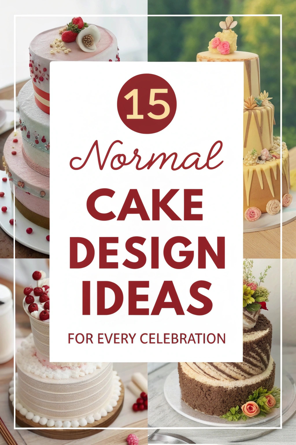15 Normal Cake Design Ideas for Every Celebration