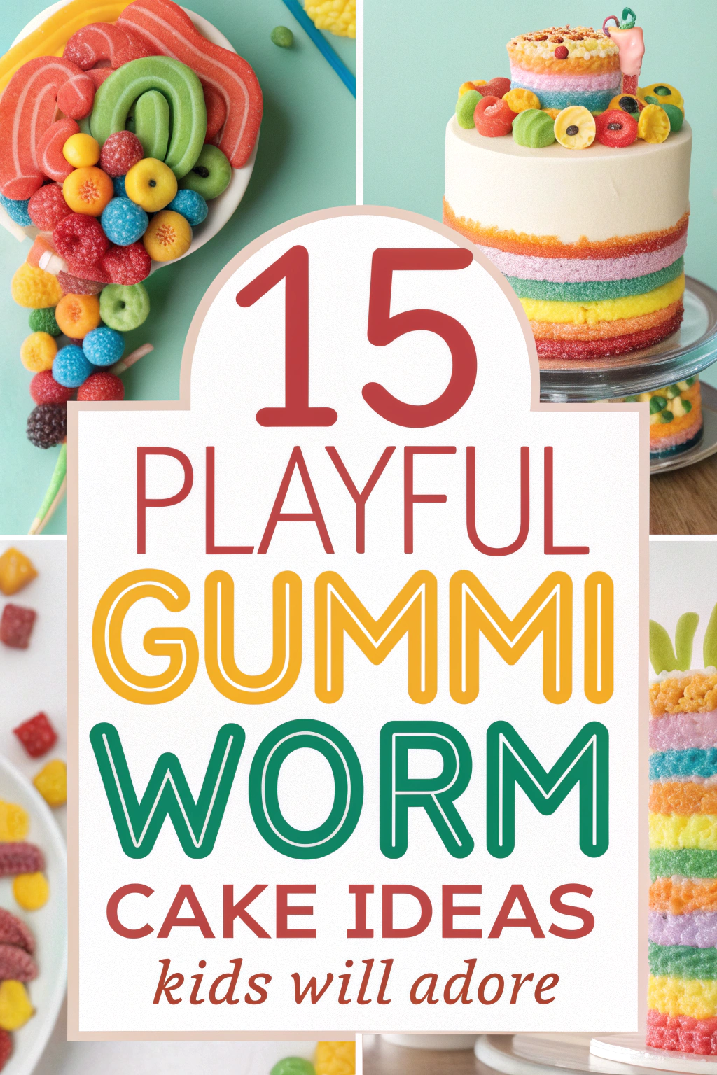15 Playful Gummi Worm Cake Ideas Kids Will Adore