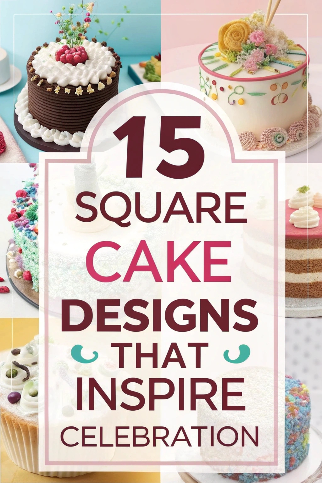 15 Square Cake Design Birthdays That Inspire Celebration
