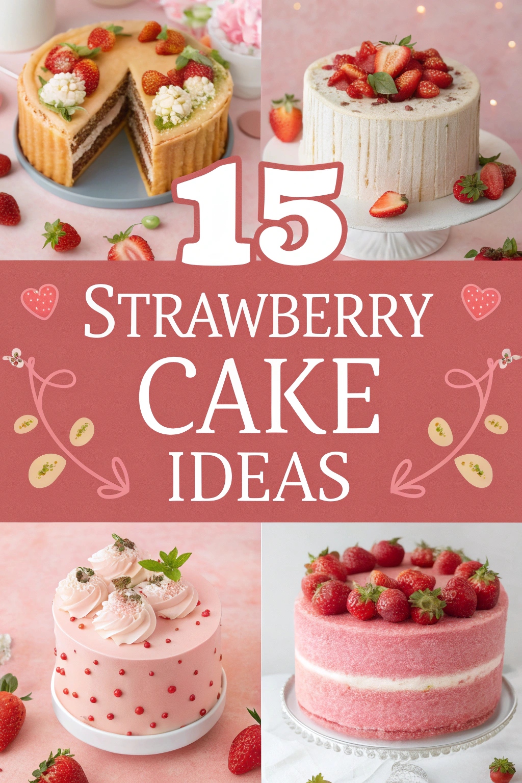 15 Strawberry Cake Ideas