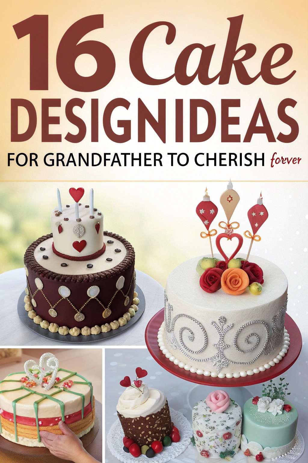 16 Cake Design Ideas for Grandfather to Cherish Forever