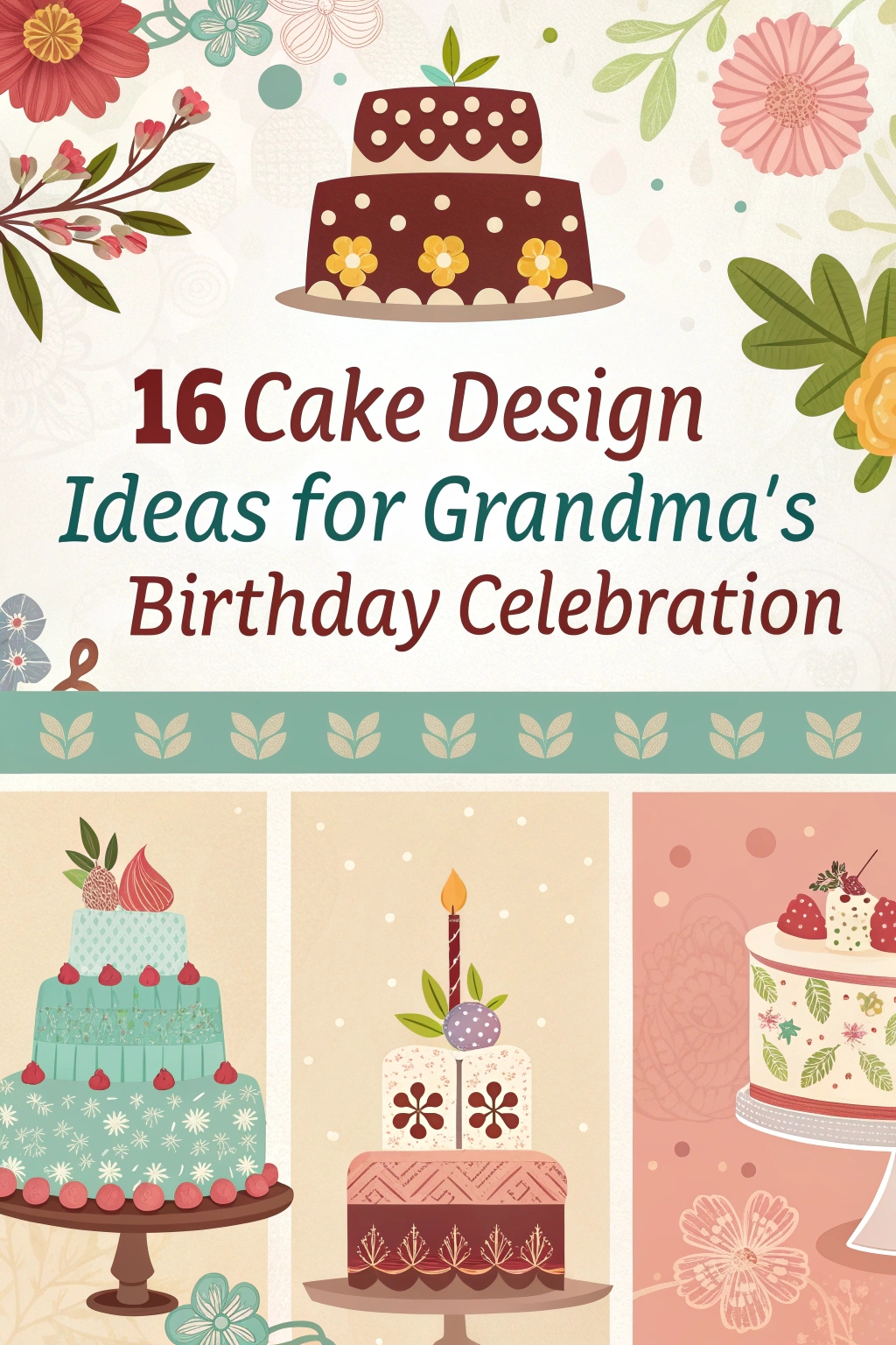 16 Cake Design Ideas for Grandma's Birthday Celebration