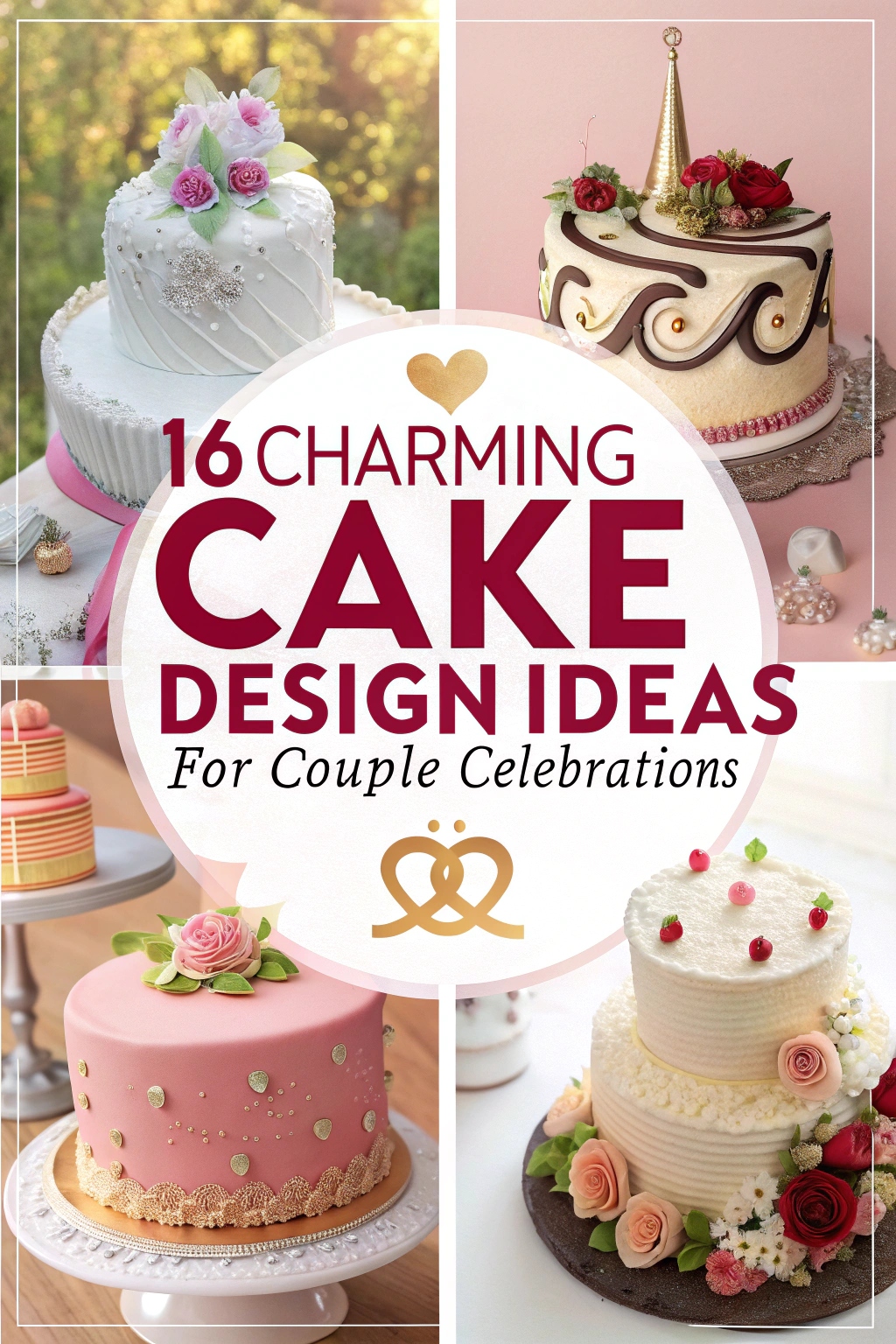 16 Charming Cake Design Ideas for Couple Celebrations