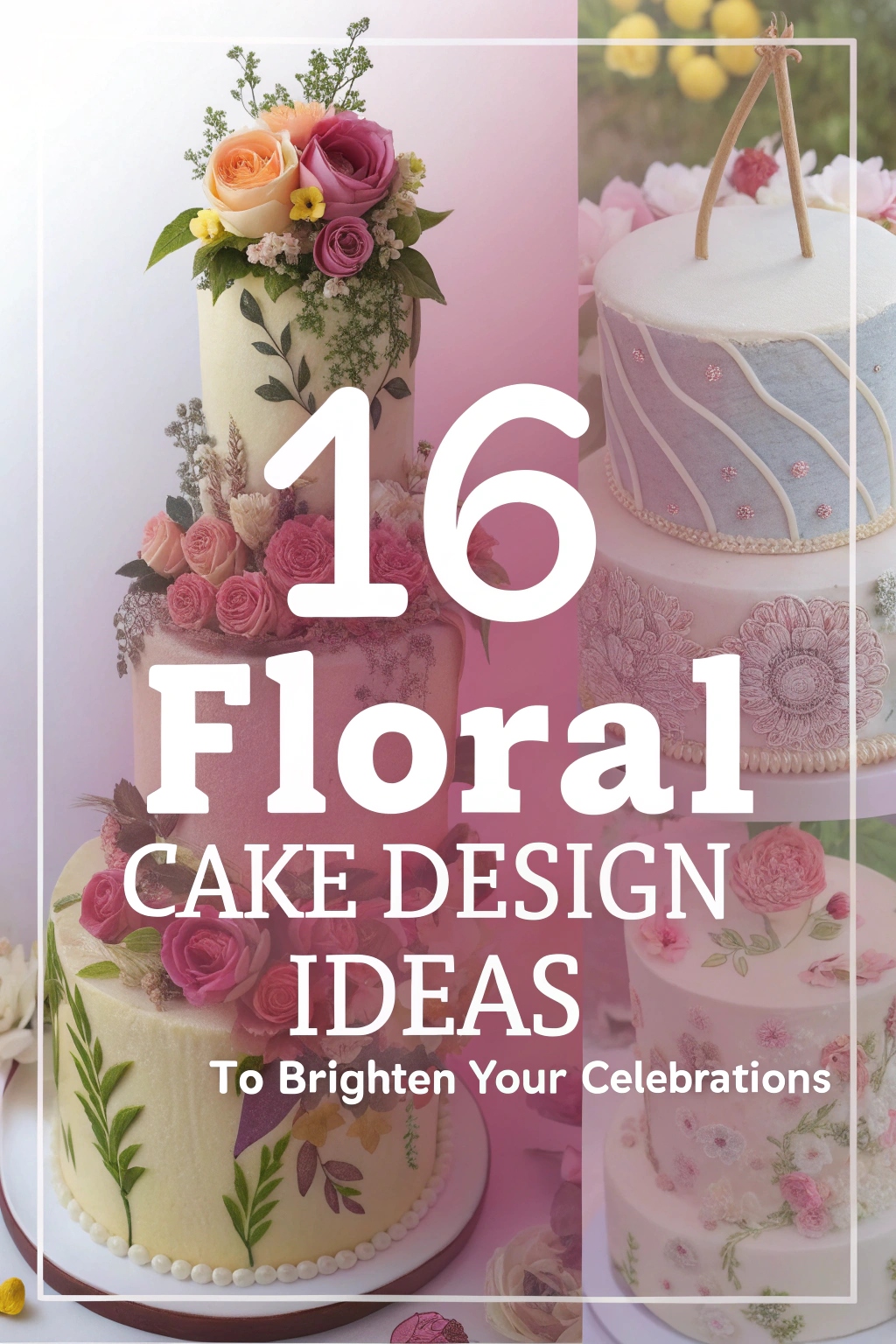 16 Floral Cake Design Ideas to Brighten Your Celebrations