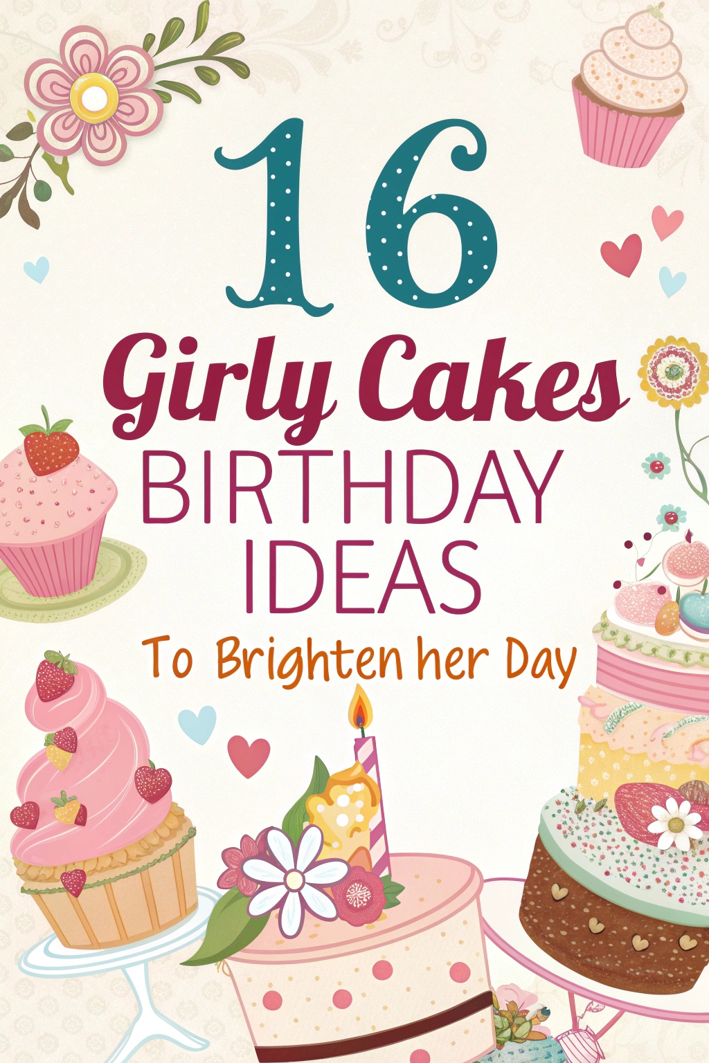16 Girly Cakes Birthday Ideas to Brighten Her Day