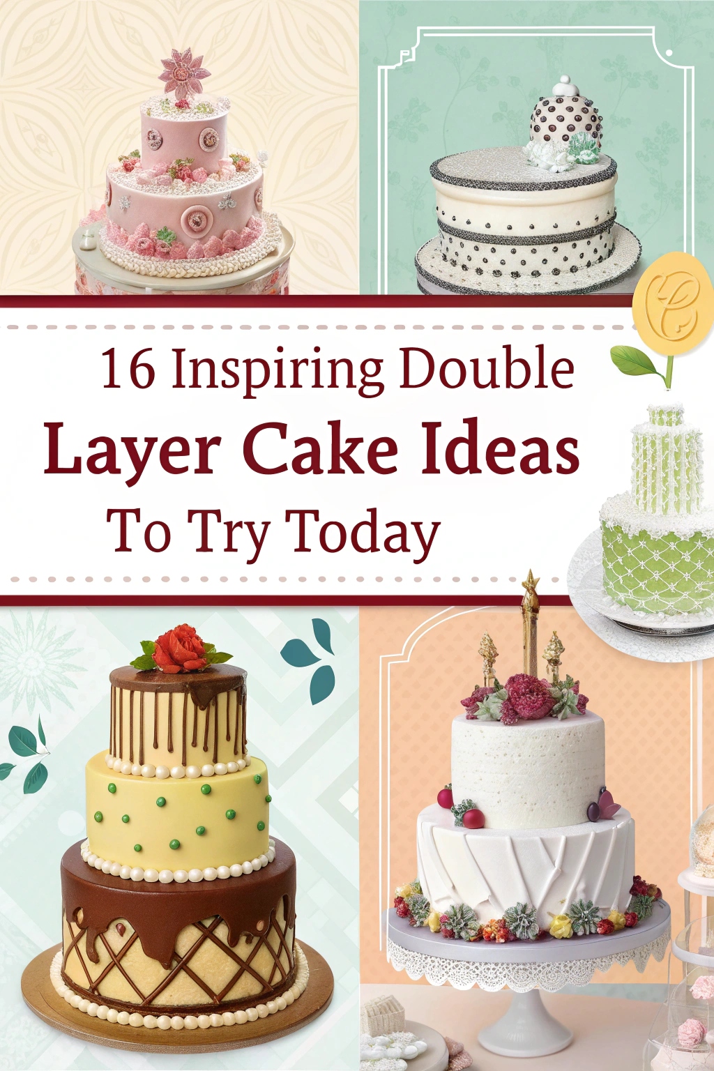 16 Inspiring Double Layer Cake Ideas to Try Today
