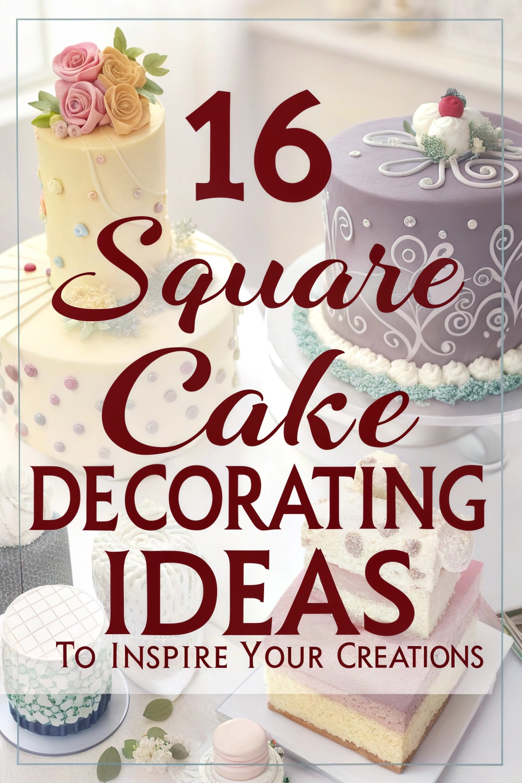 16 Square Cake Decorating Ideas to Inspire Your Creations
