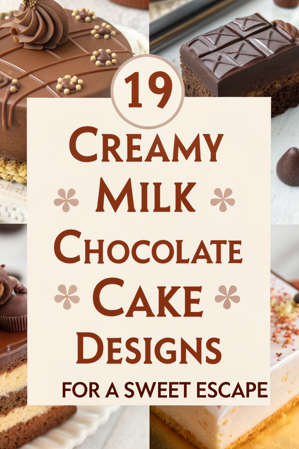 19 Creamy Milk Chocolate Cake Designs for a Sweet Escape