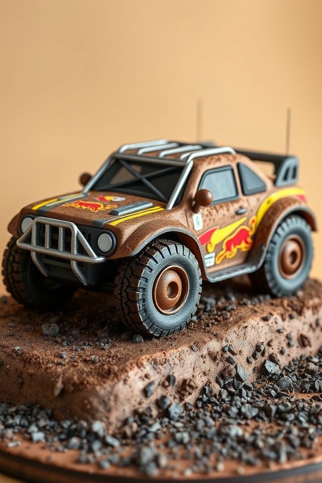 3d rugged rally cake