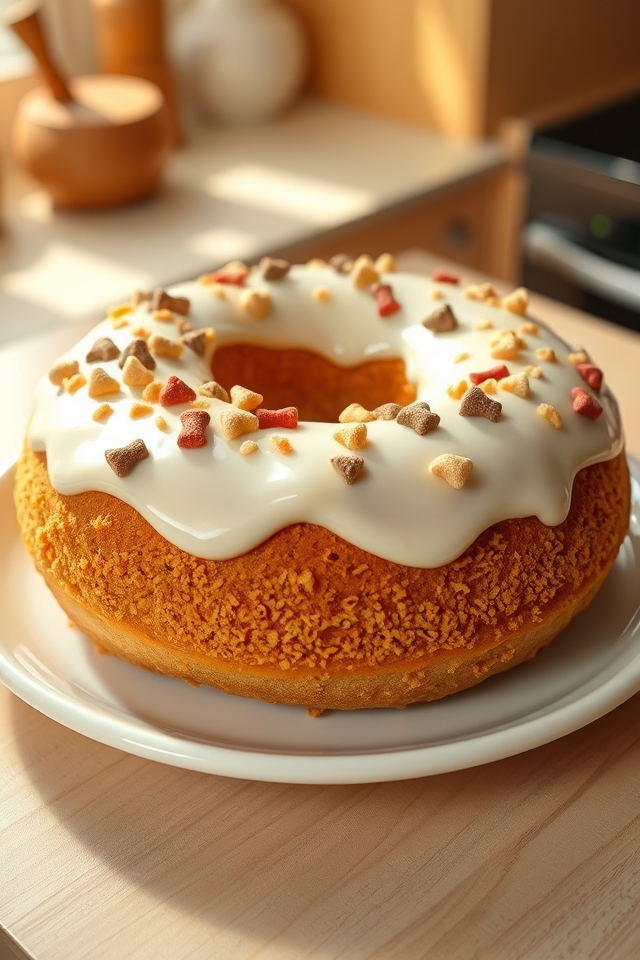 adorable doggie donut cake