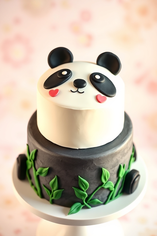 adorable pastel animal cake