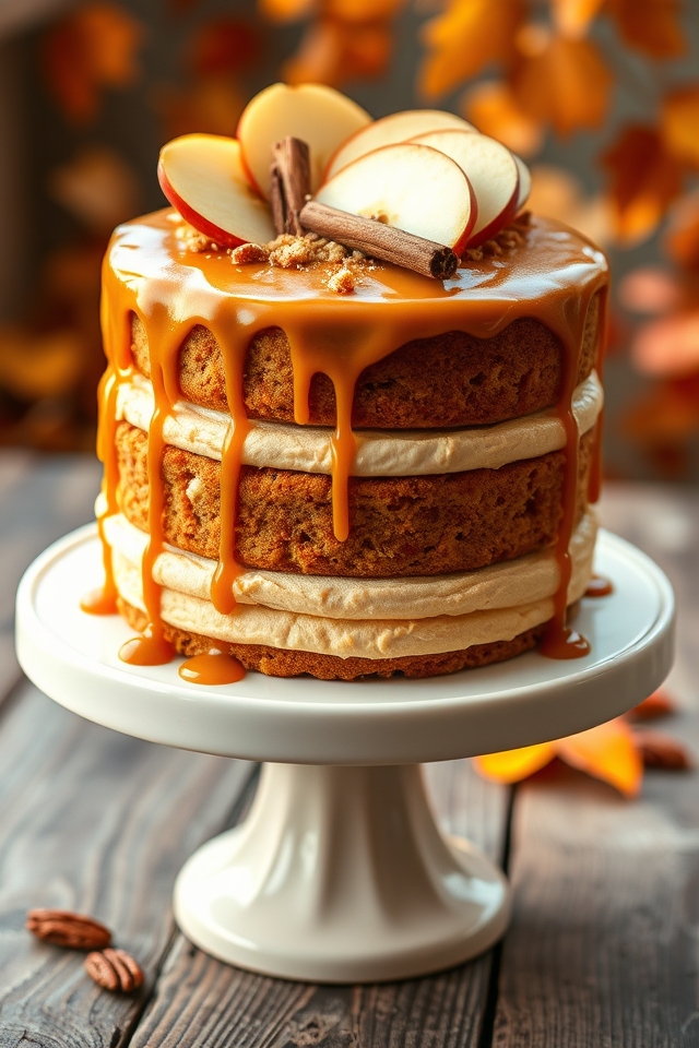 apple spiced caramel cake