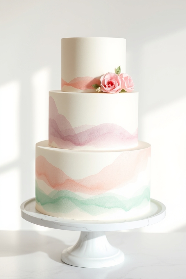 artistic watercolor blended hues
