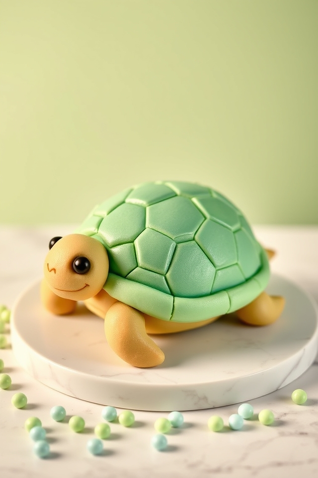 baby turtle smash cake
