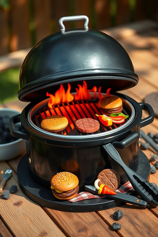 barbecue grill shaped cake