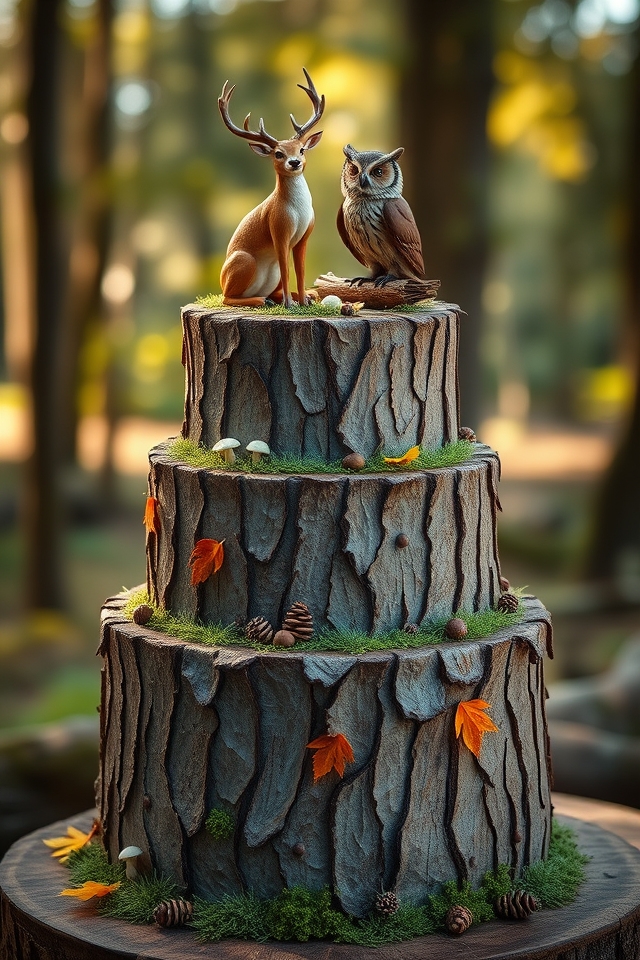 bark frosted woodland creatures