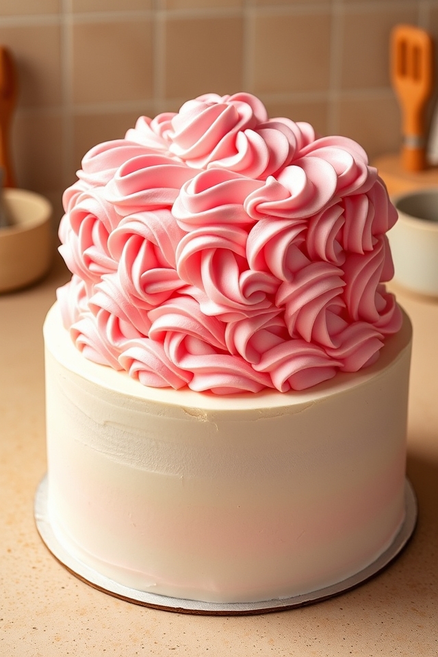beginner elegant buttercream swirls