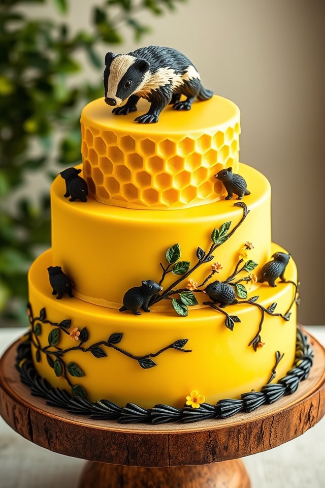 black yellow badger honeycombs
