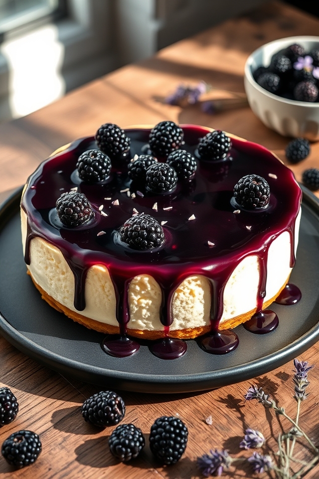 blackberry lavender honey glaze