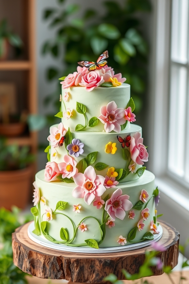 blooming buttercream garden delight