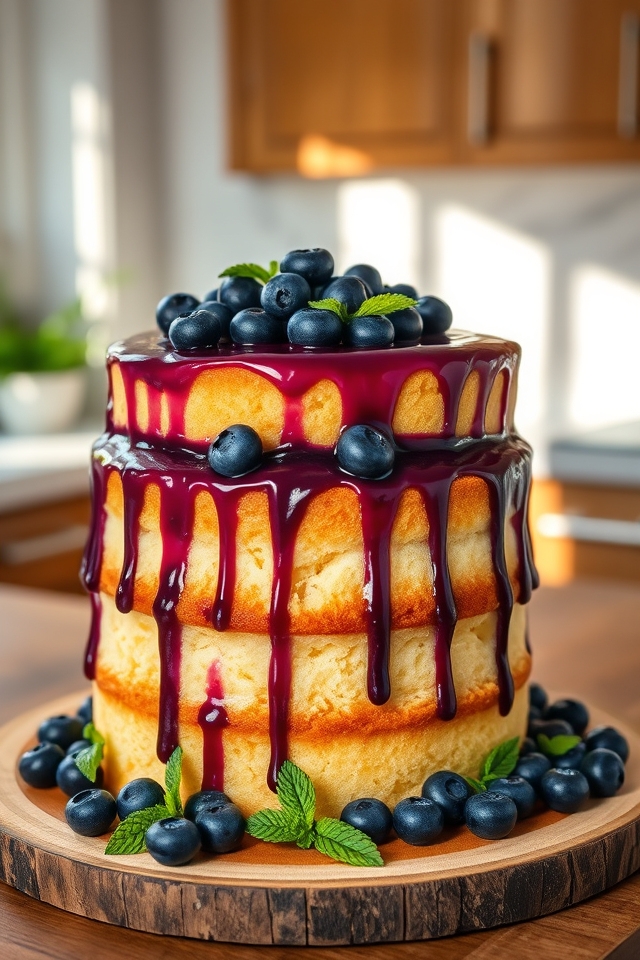 blueberry maple syrup glaze
