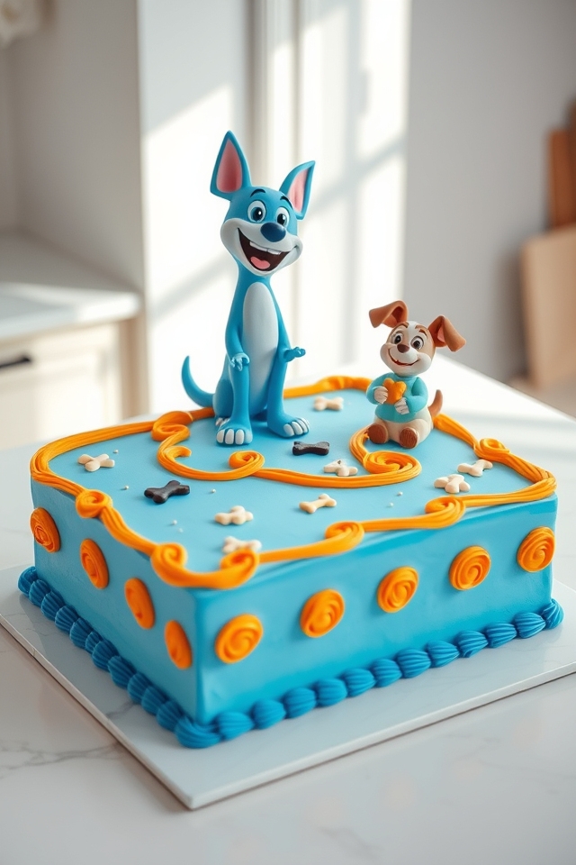 bluey characters vibrant frosting