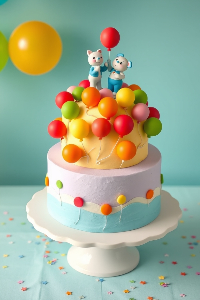 bluey keepy uppy cake