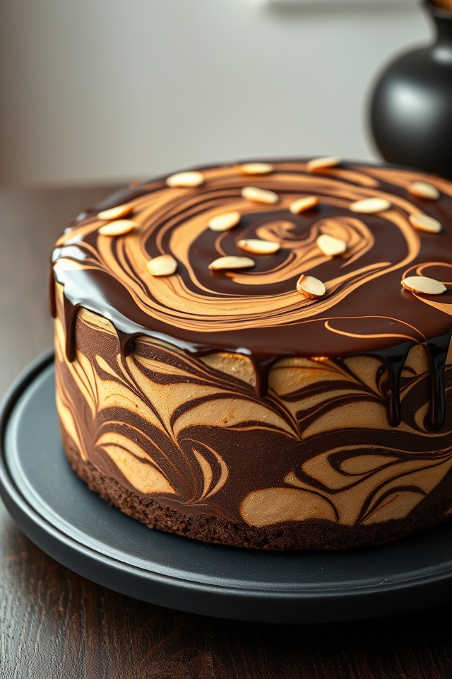 bold chocolate almond swirl
