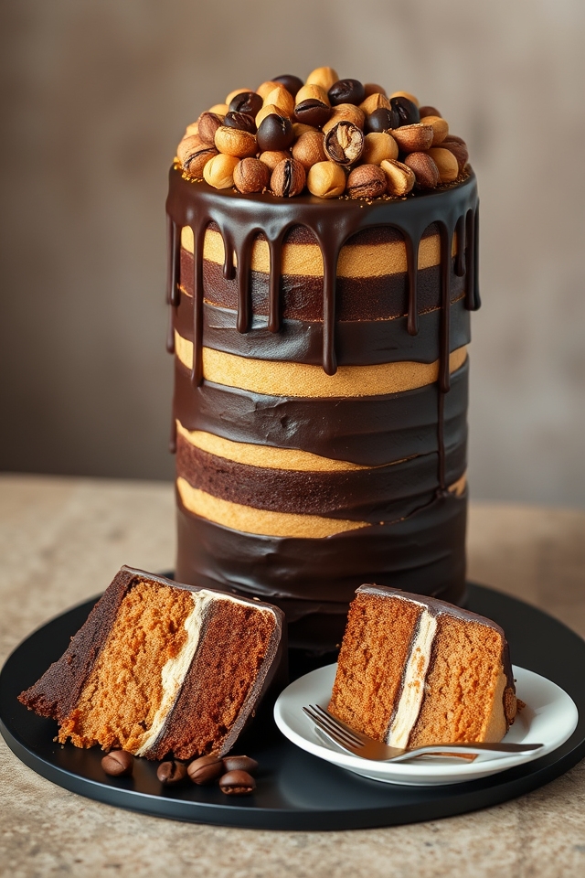 bold espresso hazelnut layers