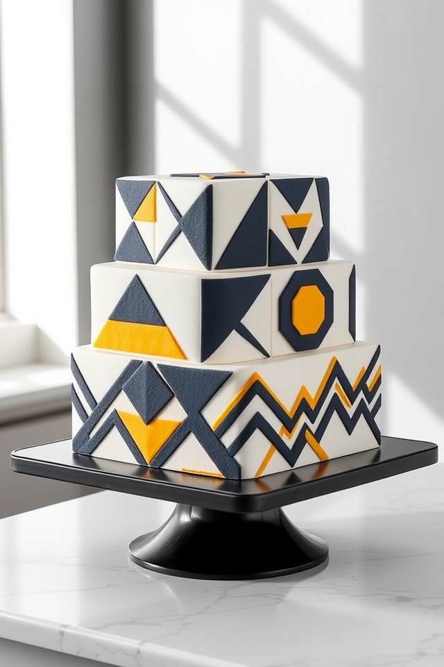 bold geometric square designs