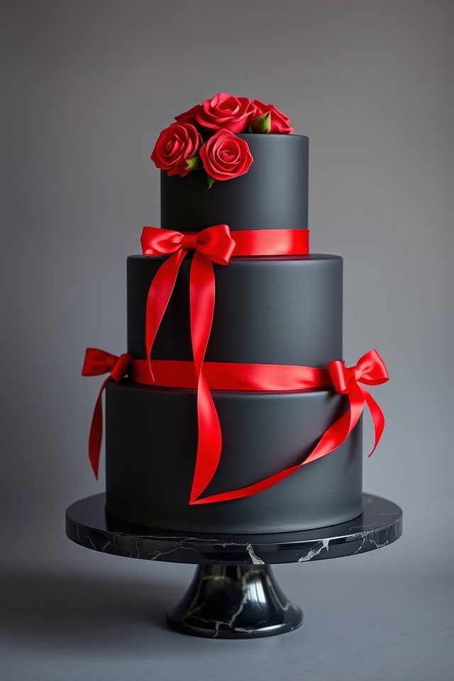 bold red black contrast