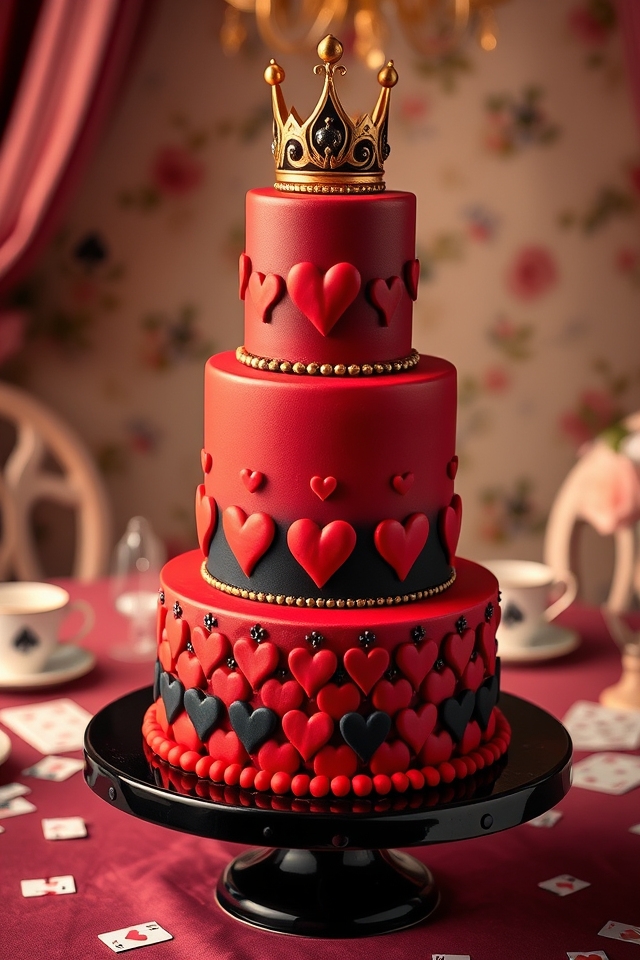 bold red heart design