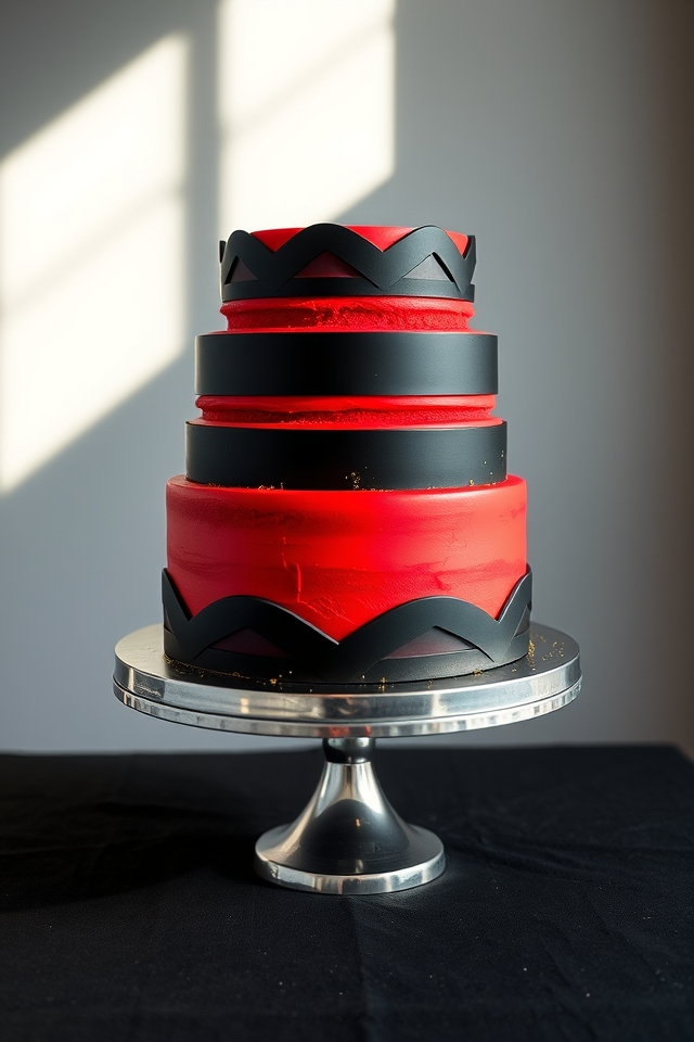 bold red velvet elegance