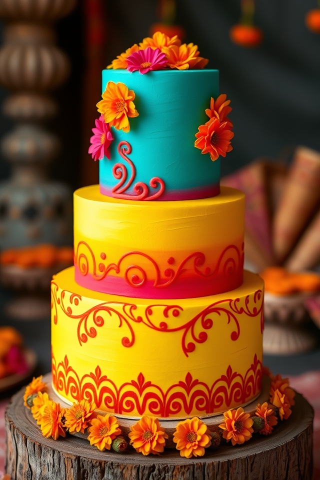 bright bold haldi palette