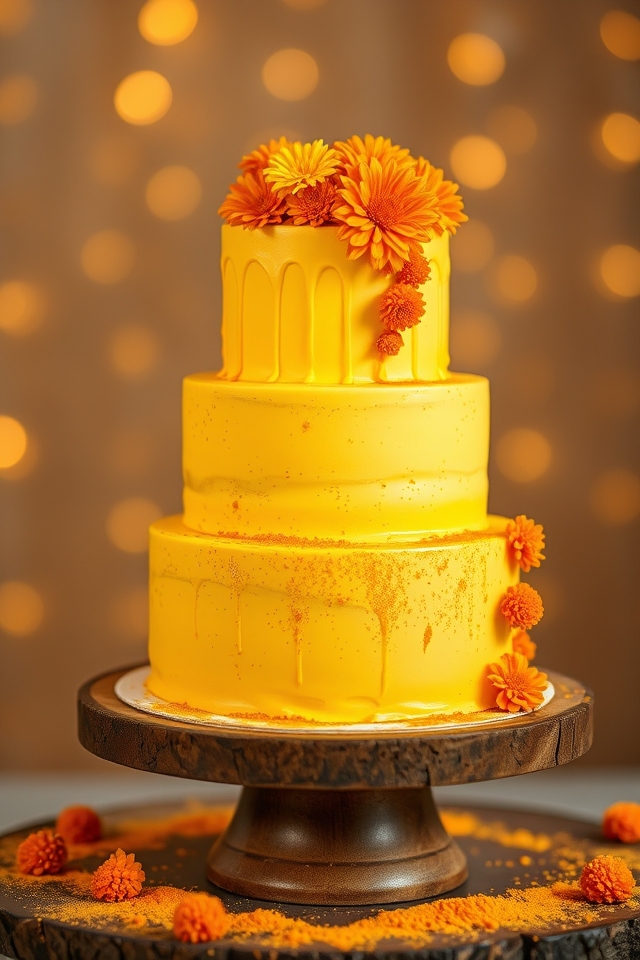 bright yellow smear festivity